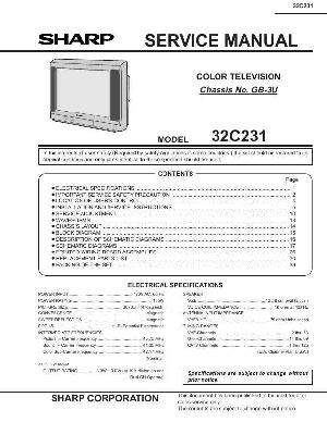 Сервисная инструкция Sharp 32C231 ― Manual-Shop.ru