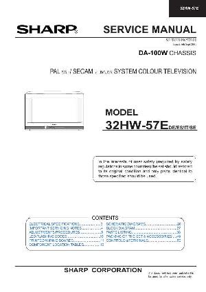 Сервисная инструкция Sharp 32HW-57E ― Manual-Shop.ru