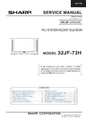 Сервисная инструкция Sharp 32JF-73H ― Manual-Shop.ru