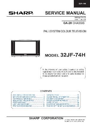 Сервисная инструкция Sharp 32JF-74H ― Manual-Shop.ru