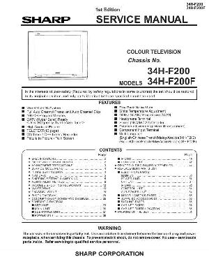 Сервисная инструкция Sharp 34H-F200 ― Manual-Shop.ru