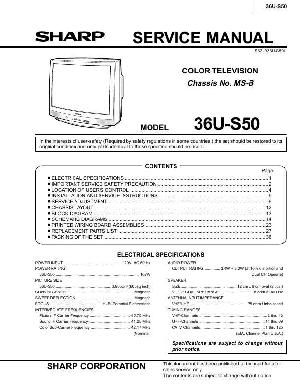 Сервисная инструкция Sharp 36U-S50 ― Manual-Shop.ru