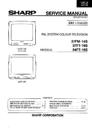 Service manual Sharp 37FM-14S, 16S, 54FT-16S ― Manual-Shop.ru