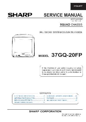 Сервисная инструкция Sharp 37GQ-20FP ― Manual-Shop.ru