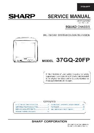 Service manual Sharp 37GQ-20FP ― Manual-Shop.ru