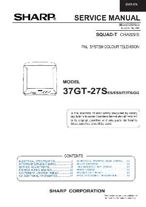 Сервисная инструкция Sharp 37GT-27S ― Manual-Shop.ru