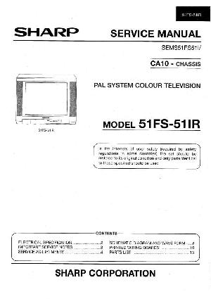 Сервисная инструкция Sharp 51FS-51IR ― Manual-Shop.ru