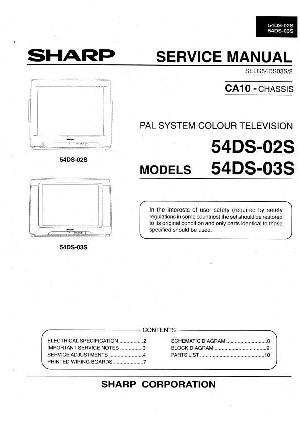 Сервисная инструкция Sharp 54DS-02S ― Manual-Shop.ru