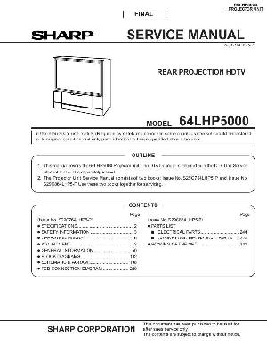 Service manual Sharp 64LHP5000 ― Manual-Shop.ru