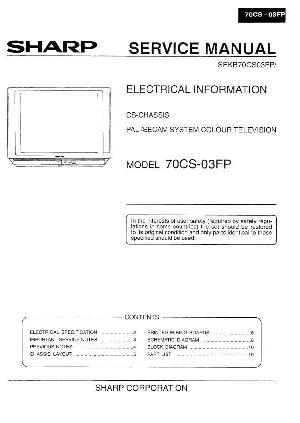 Сервисная инструкция Sharp 70CS-03FP ― Manual-Shop.ru