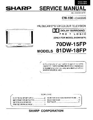Сервисная инструкция Sharp 70DW-15FP, 81DW-18FP ― Manual-Shop.ru