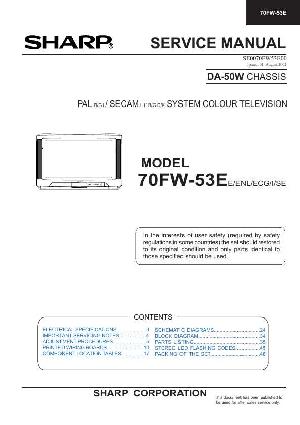 Сервисная инструкция Sharp 70FW-53E ― Manual-Shop.ru