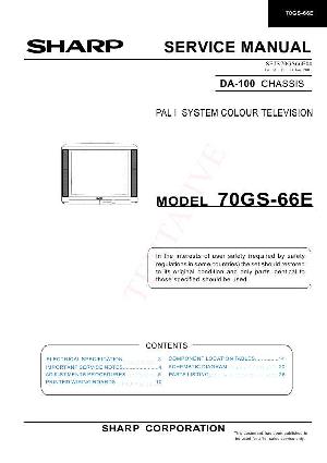 Сервисная инструкция Sharp 70GS-66E ― Manual-Shop.ru