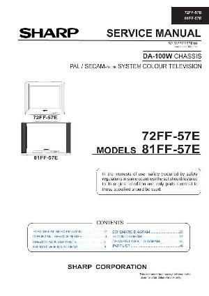 Сервисная инструкция Sharp 72FF-57E, 81FF-57E ― Manual-Shop.ru