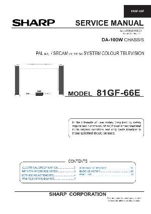 Сервисная инструкция Sharp 81GF-66E ― Manual-Shop.ru