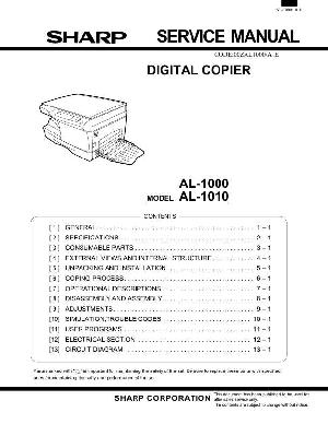 Сервисная инструкция Sharp AL-1000, AL-1010 ― Manual-Shop.ru
