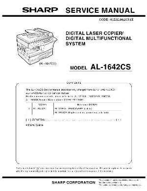 Сервисная инструкция Sharp AL-1642CS ― Manual-Shop.ru