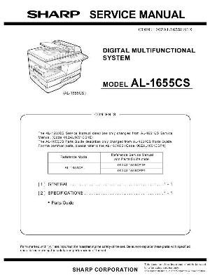 Сервисная инструкция Sharp AL-1655CS ― Manual-Shop.ru