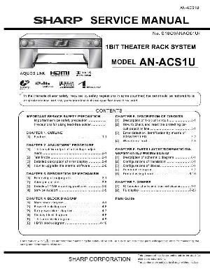 Сервисная инструкция Sharp AN-ACS1U ― Manual-Shop.ru