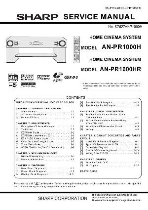 Сервисная инструкция Sharp AN-PR1000H ― Manual-Shop.ru