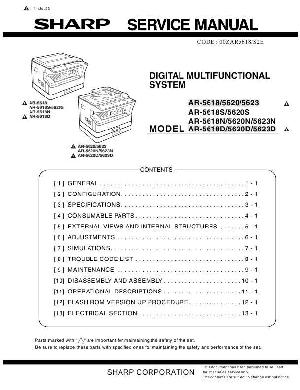 Сервисная инструкция Sharp AR-5618, AR-5620, AR-5623 ― Manual-Shop.ru