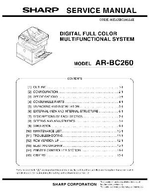 Сервисная инструкция Sharp AR-BC260 ― Manual-Shop.ru