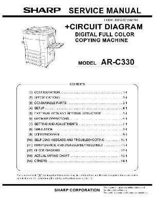 Сервисная инструкция Sharp AR-C330 ― Manual-Shop.ru