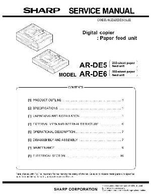 Service manual Sharp AR-DE5, DE6 ― Manual-Shop.ru