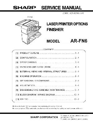 Сервисная инструкция Sharp AR-FN6 ― Manual-Shop.ru