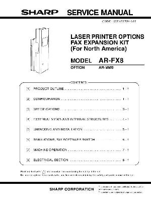 Сервисная инструкция Sharp AR-FX8 ― Manual-Shop.ru