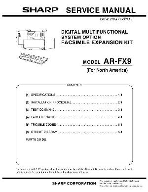 Сервисная инструкция Sharp AR-FX9 ― Manual-Shop.ru