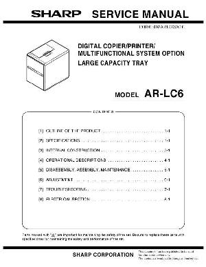 Сервисная инструкция Sharp AR-LC6 ― Manual-Shop.ru