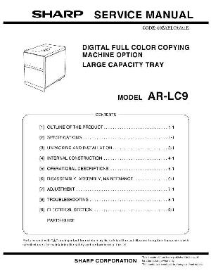 Сервисная инструкция Sharp AR-LC9 ― Manual-Shop.ru