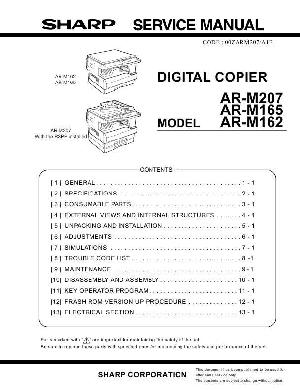 Сервисная инструкция Sharp AR-M162, M165, M207 ― Manual-Shop.ru