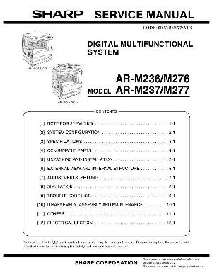 Сервисная инструкция Sharp AR-M236, M237, M276, M277 ― Manual-Shop.ru