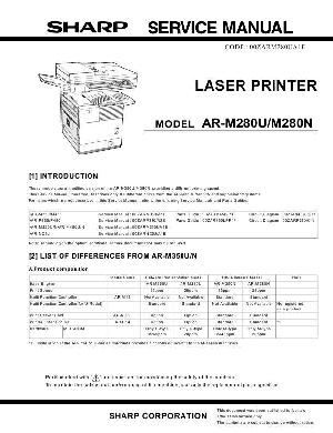 Сервисная инструкция Sharp AR-M280 ― Manual-Shop.ru