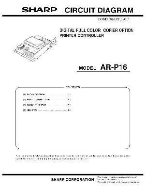 Сервисная инструкция Sharp AR-P16 ― Manual-Shop.ru