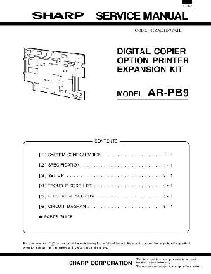 Сервисная инструкция Sharp AR-PB9 ― Manual-Shop.ru