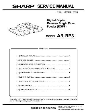 Сервисная инструкция Sharp AR-RP3 ― Manual-Shop.ru