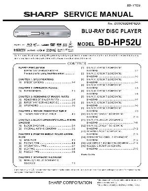 Сервисная инструкция Sharp BD-HP52U ― Manual-Shop.ru