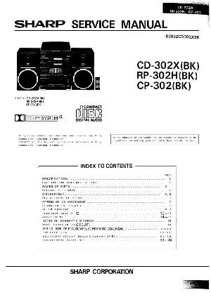 Сервисная инструкция Sharp CD-302X, CP-302, RP-302H ― Manual-Shop.ru