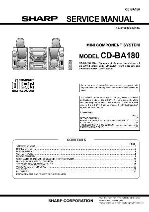 Сервисная инструкция Sharp CD-BA180 ― Manual-Shop.ru