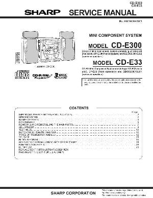 Сервисная инструкция SHARP CD-E300, CD-E33 ― Manual-Shop.ru