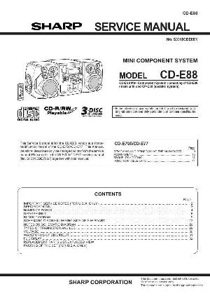 Service manual SHARP CD-E88 ― Manual-Shop.ru