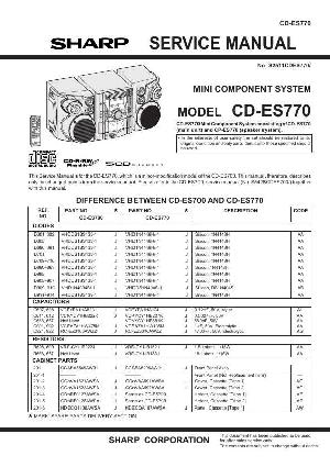 Service manual SHARP CD-ES770 ― Manual-Shop.ru