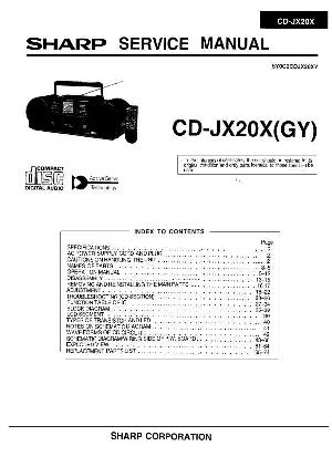 Service manual Sharp CD-JX20X ― Manual-Shop.ru