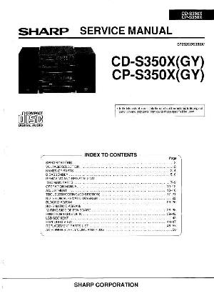 Service manual Sharp CD-S350X, CP-S350X ― Manual-Shop.ru