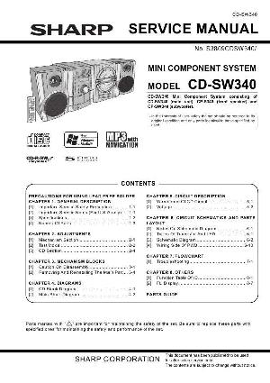 Сервисная инструкция Sharp CD-SW340 ― Manual-Shop.ru