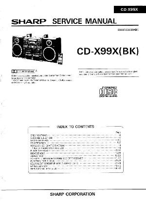 Service manual Sharp CD-X99X ― Manual-Shop.ru
