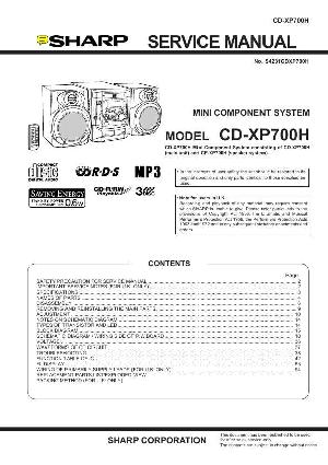Service manual Sharp CD-XP700H ― Manual-Shop.ru